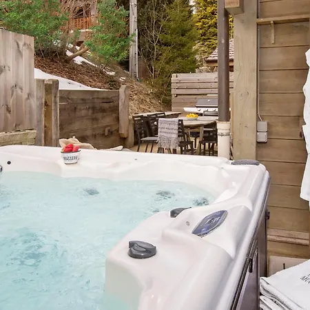 Muguet Gauche With Hot Tub Sleeps 10 Chalet Morzine